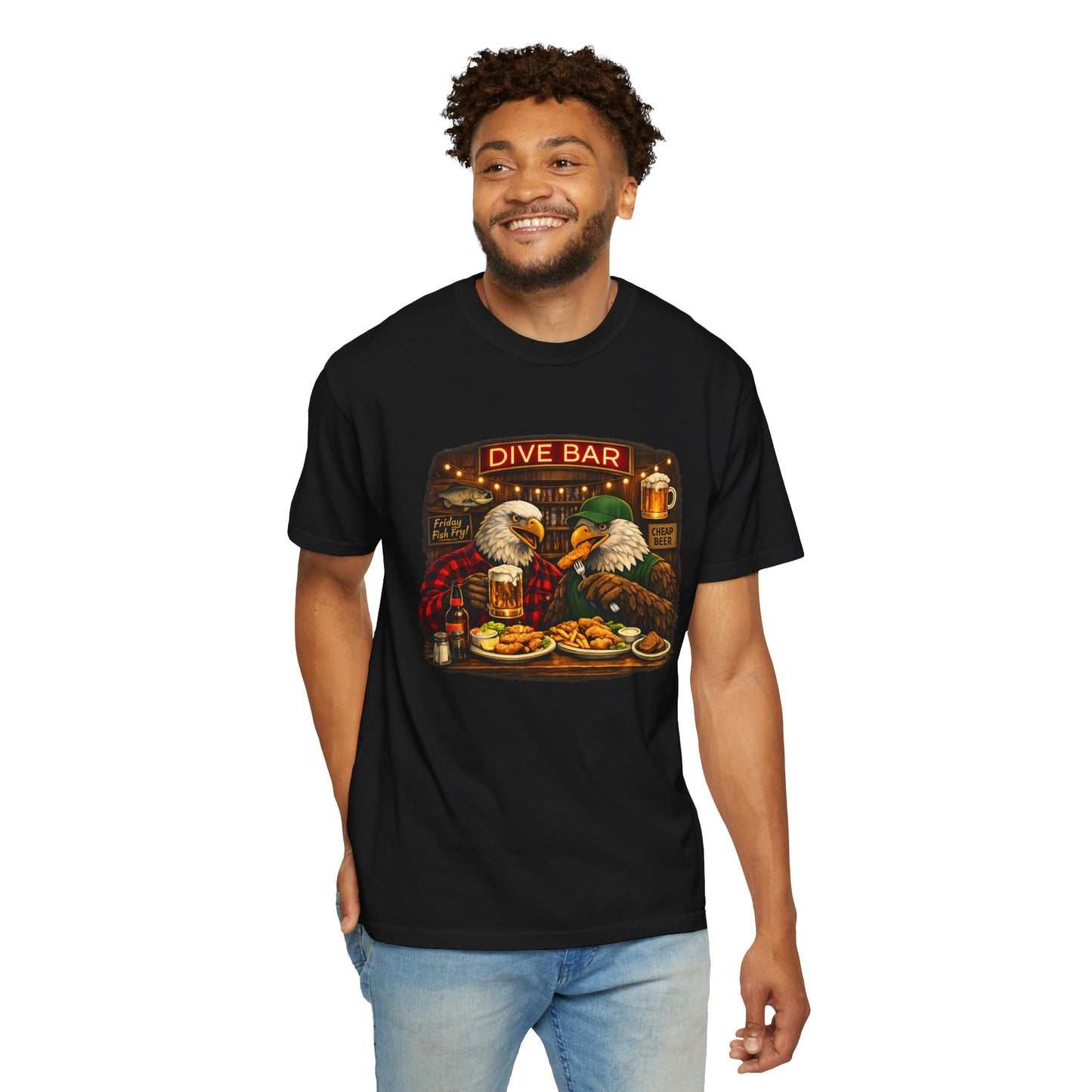 Dive Bar Eagles Fish Fry Tee