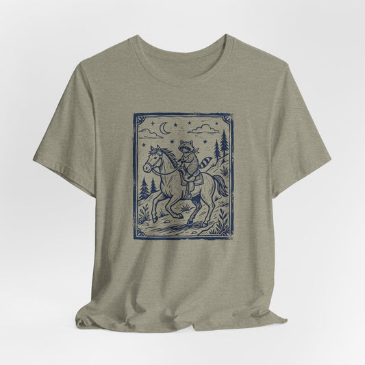 Raccoon Riding Horse T-Shirt