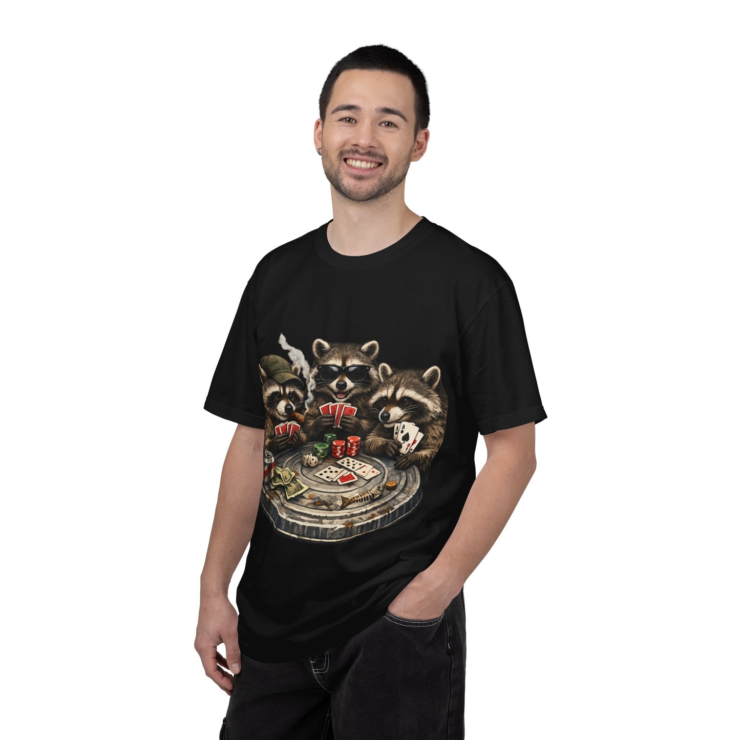 Raccoons Playing Poker T-Shirt