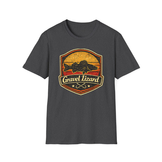 Gravel Lizard Walleye Fishing Shirt