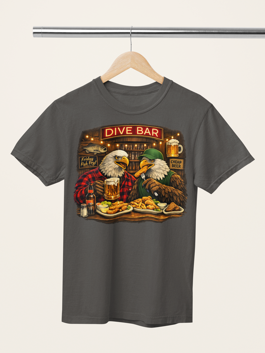 Dive Bar Eagles Fish Fry Tee