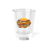 Wisconsin Retro Sunset Shot Glass