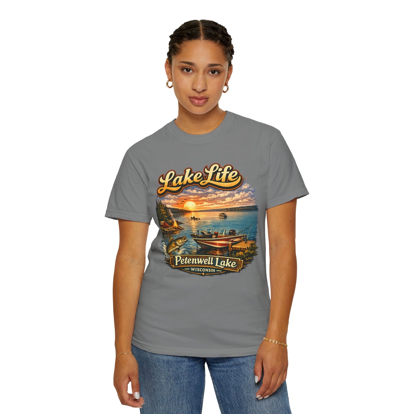 Lake Life T-Shirt – Petenwell Lake Wisconsin Vintage Tee