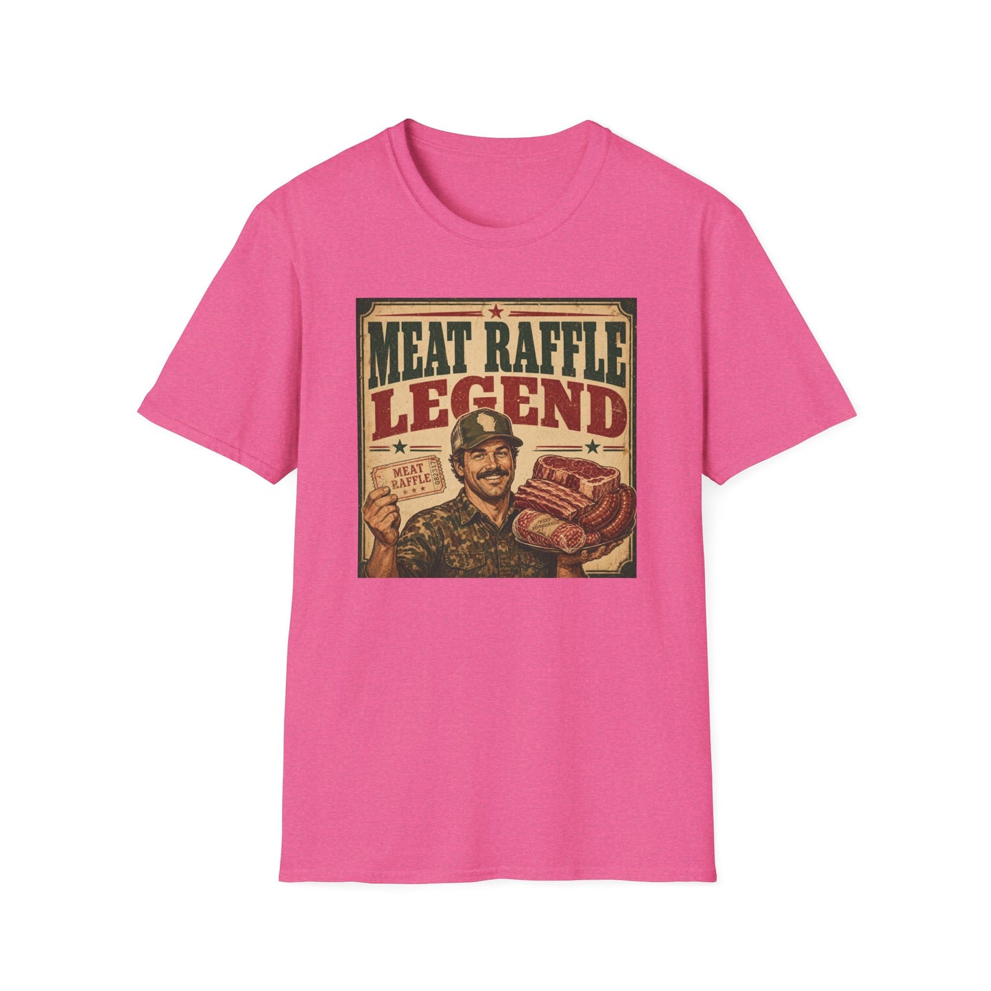 Meat Raffle Legend T-Shirt — Retro Wisconsin Bar Humor Tee