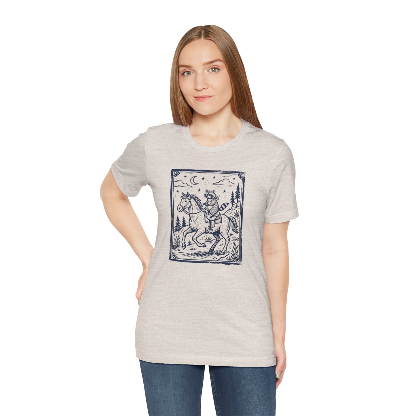 Raccoon Riding Horse T-Shirt