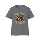 My B.A.C. Is Higher Than Illinois Taxes T-Shirt — Funny Raccoon Drinking Shirt