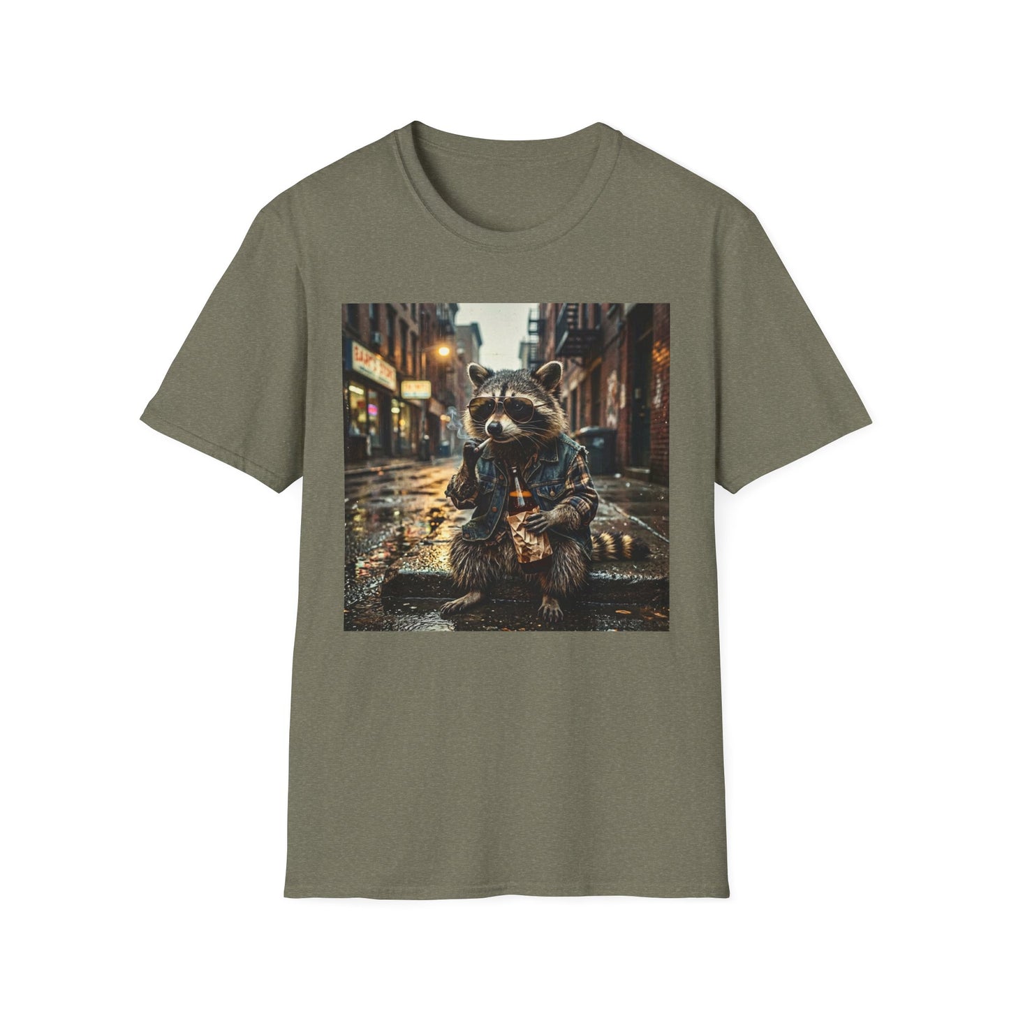 Smoking Raccoon Tee