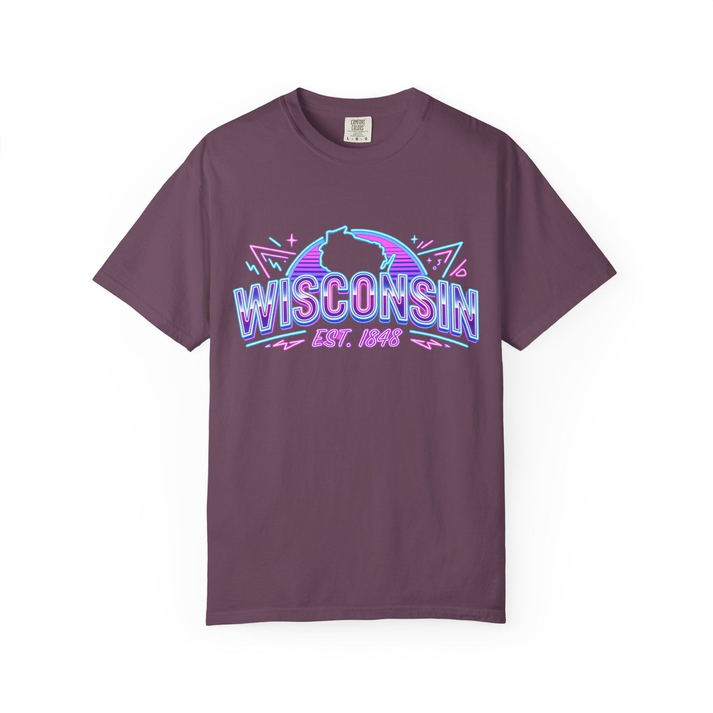 Wisconsin Retro Neon T-Shirt