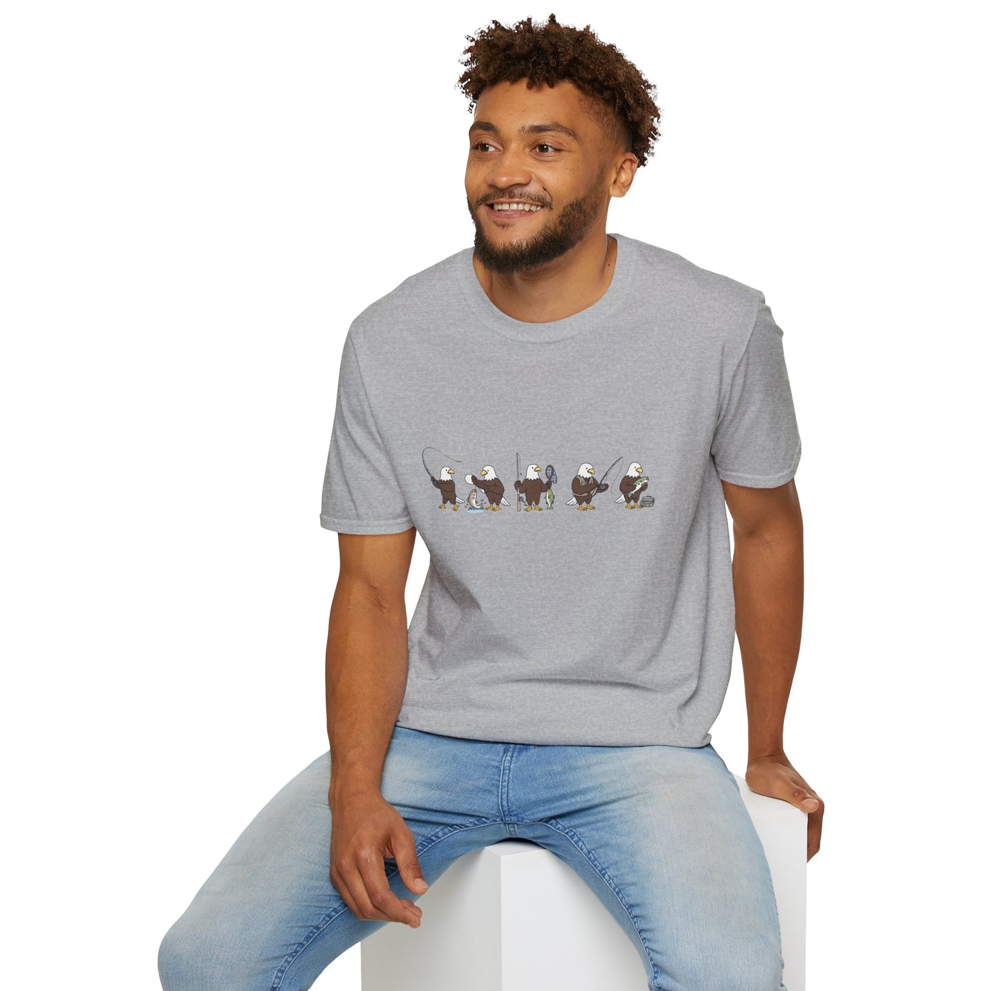 Bald Eagle Fishing Shirt