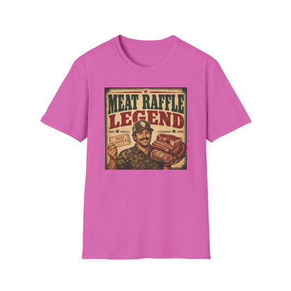 Meat Raffle Legend T-Shirt — Retro Wisconsin Bar Humor Tee