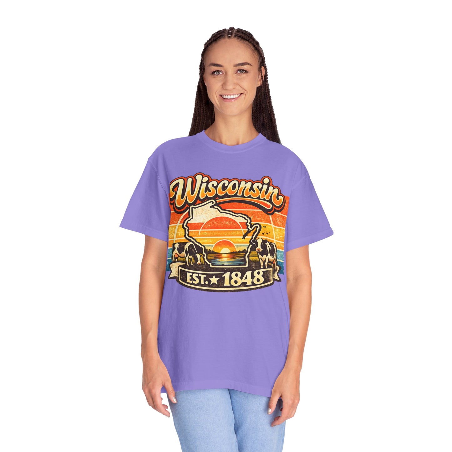 Wisconsin Retro Sunset T-Shirt