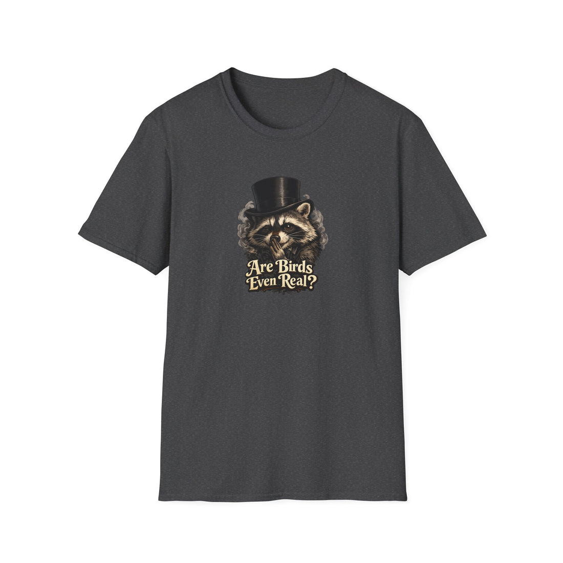 Are Birds Even Real? Raccoon Whisper Conspiracy T-Shirt