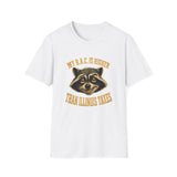 My B.A.C. Is Higher Than Illinois Taxes T-Shirt — Funny Raccoon Drinking Shirt