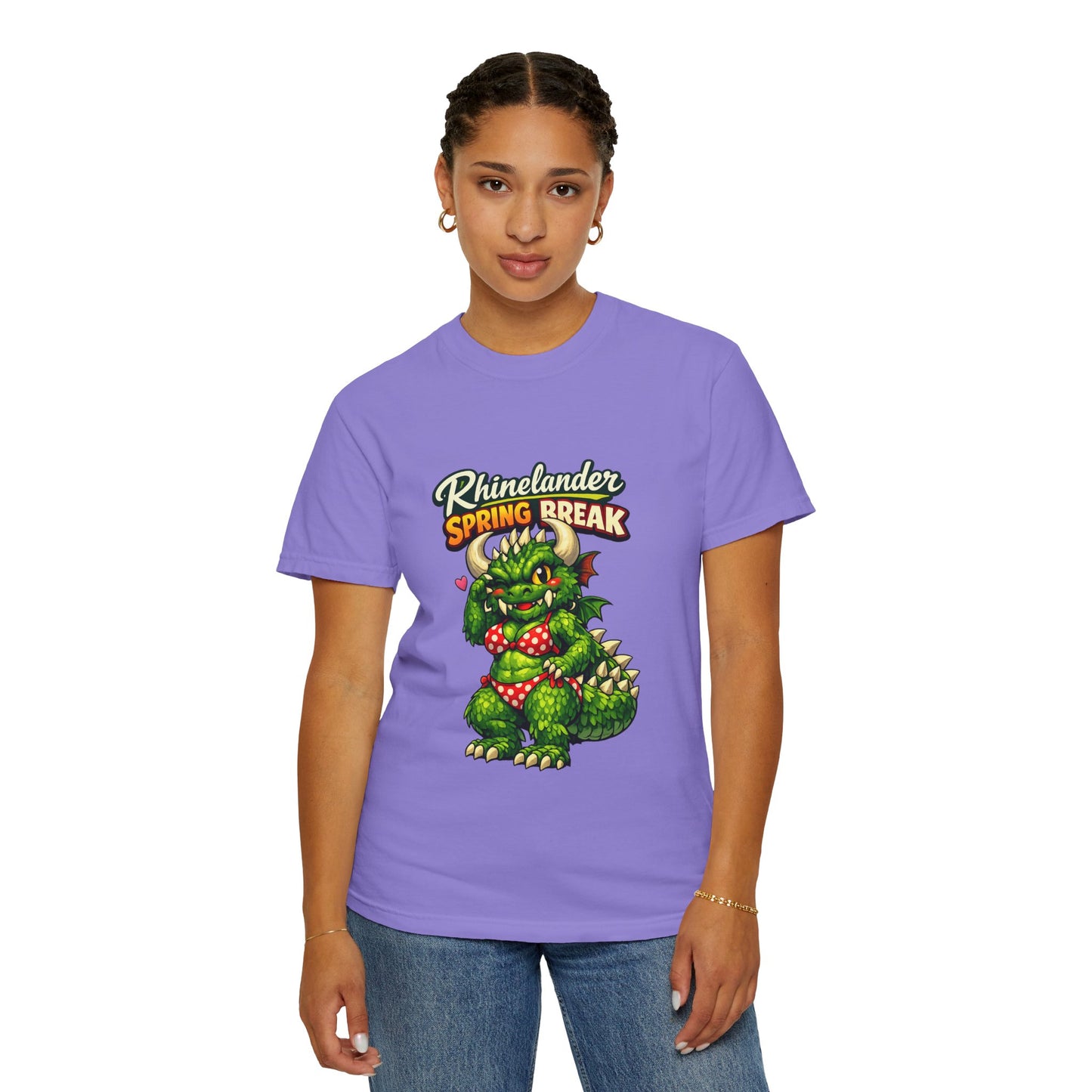 Rhinelander Spring Break Hodag Bikini Shirt – Funny Wisconsin Cryptid Tee