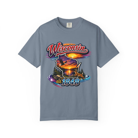 Wisconsin Sunset Scenic T-Shirt
