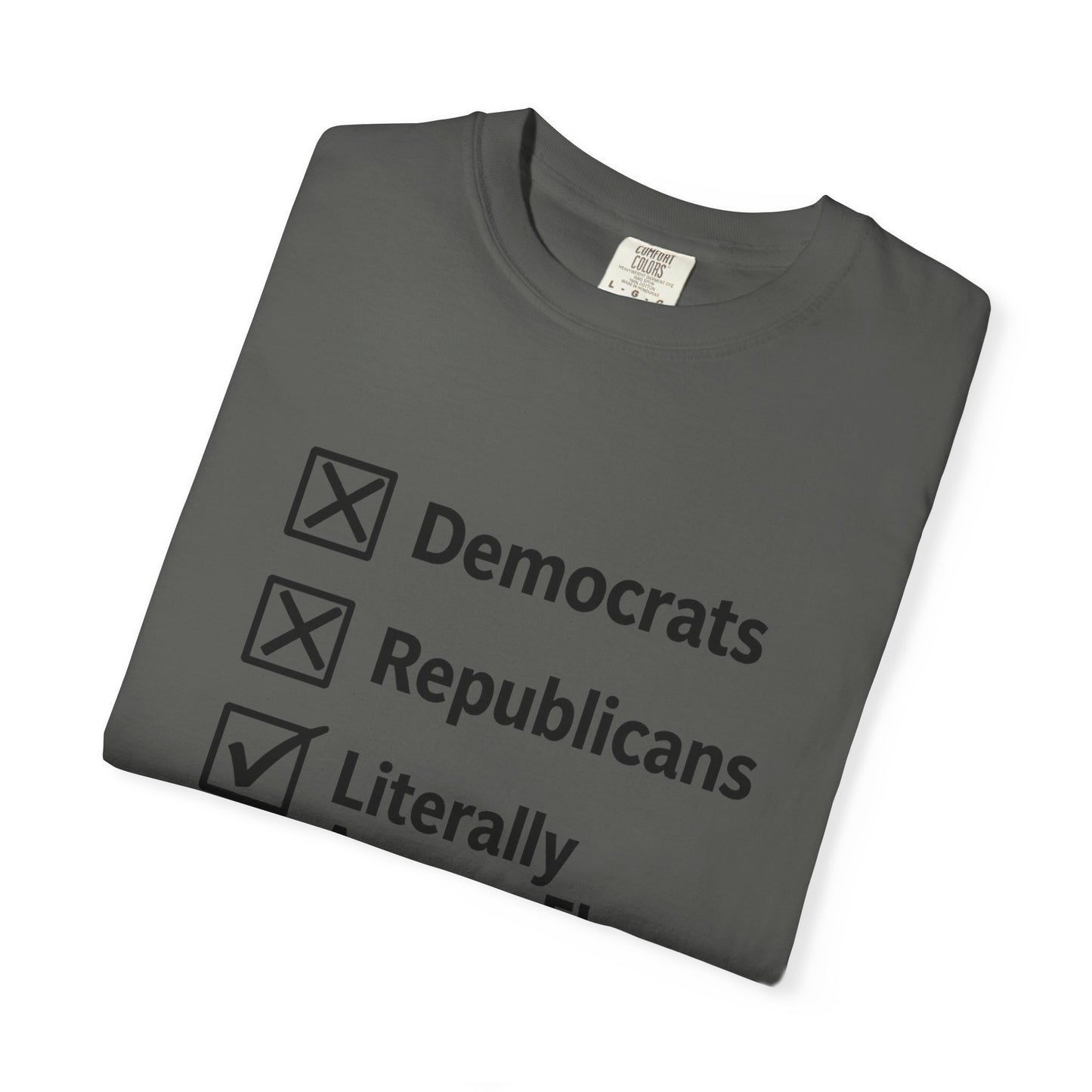 Literally Anyone Else T-Shirt — Anti-Partisan Political Graphic Tee