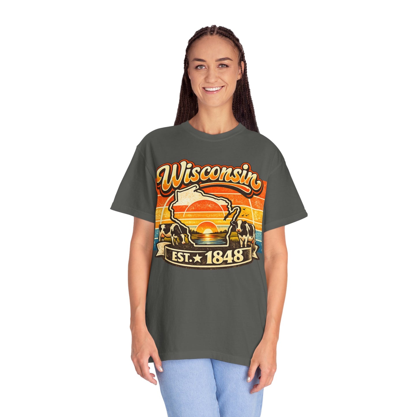 Wisconsin Retro Sunset T-Shirt