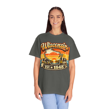Wisconsin Retro Sunset T-Shirt