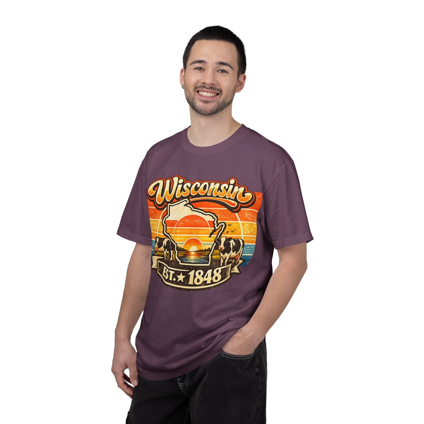 Wisconsin Retro Sunset T-Shirt