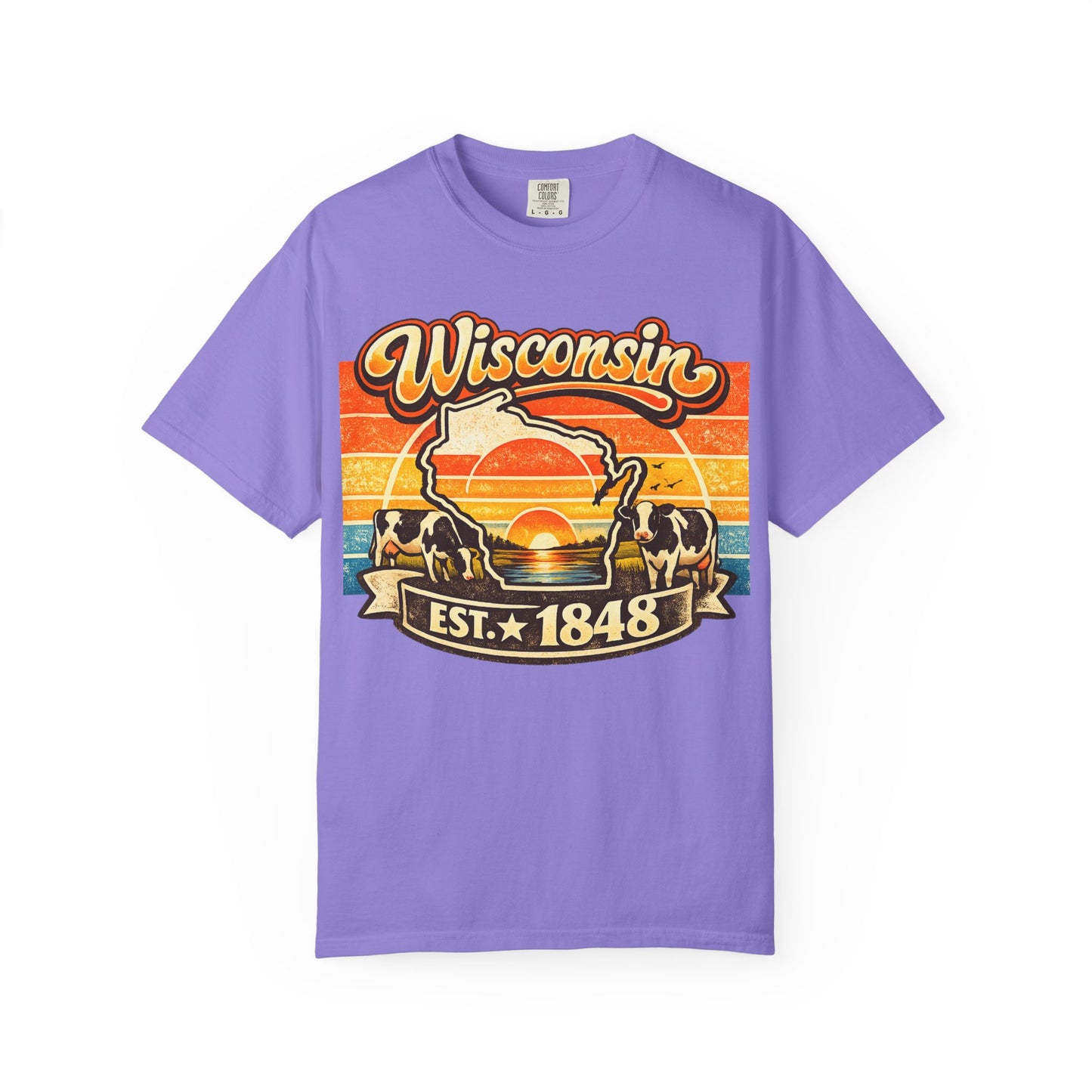Wisconsin Retro Sunset T-Shirt