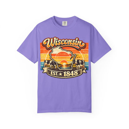 Wisconsin Retro Sunset T-Shirt