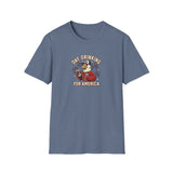 Day Drinking for America T‑Shirt – Patriotic Eagle Beer Design