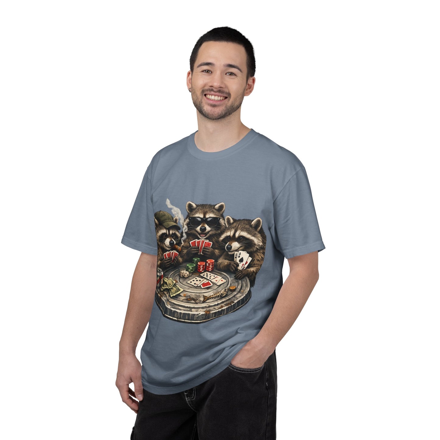 Raccoons Playing Poker T-Shirt