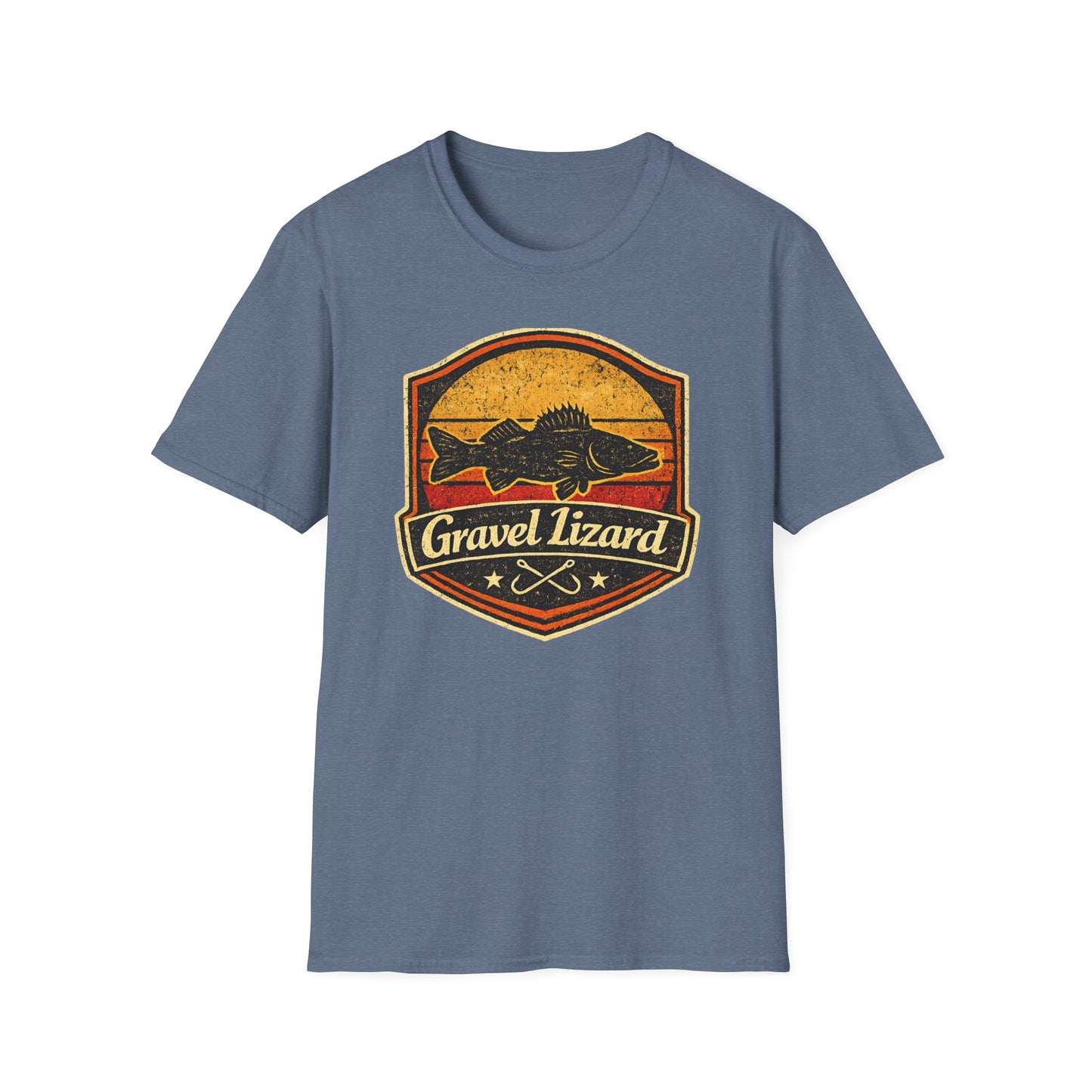 Gravel Lizard Walleye Fishing Shirt