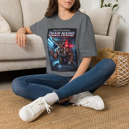 Deer Hard T-Shirt — Yippee-Ki-Yay Buckaroo Parody T-Shirt