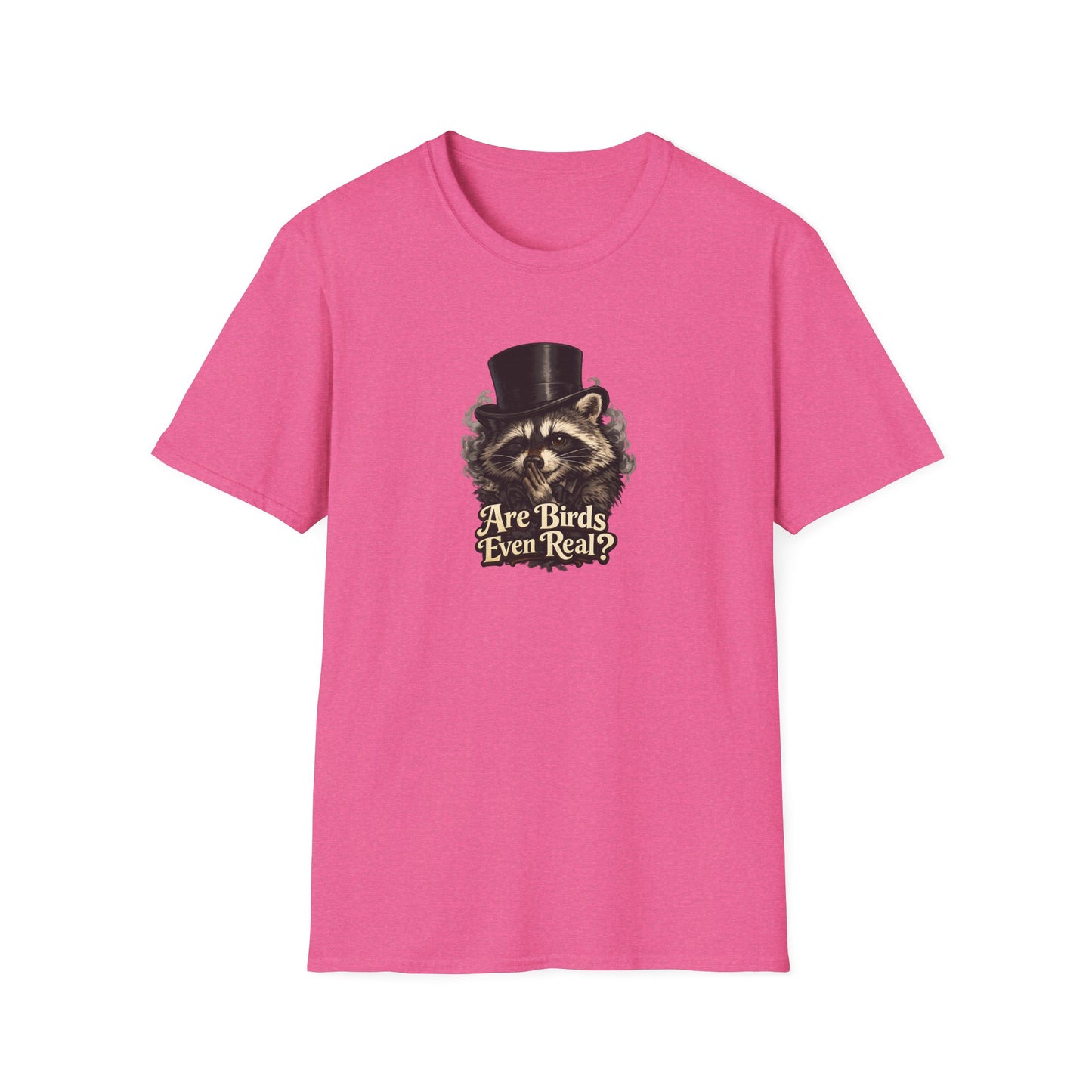 Are Birds Even Real? Raccoon Whisper Conspiracy T-Shirt