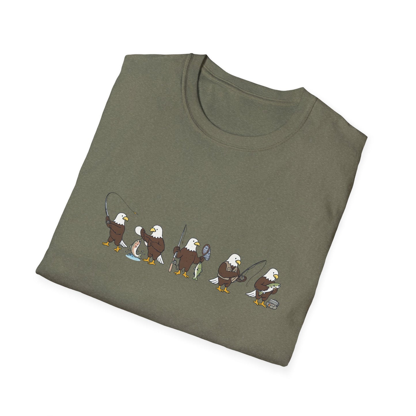 Bald Eagle Fishing Shirt