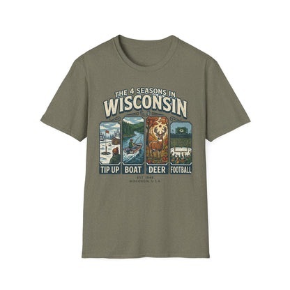 The 4 Seasons in Wisconsin T-Shirt
