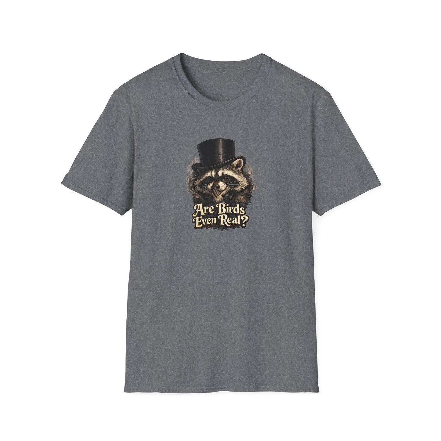 Are Birds Even Real? Raccoon Whisper Conspiracy T-Shirt