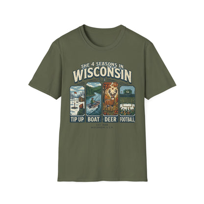The 4 Seasons in Wisconsin T-Shirt
