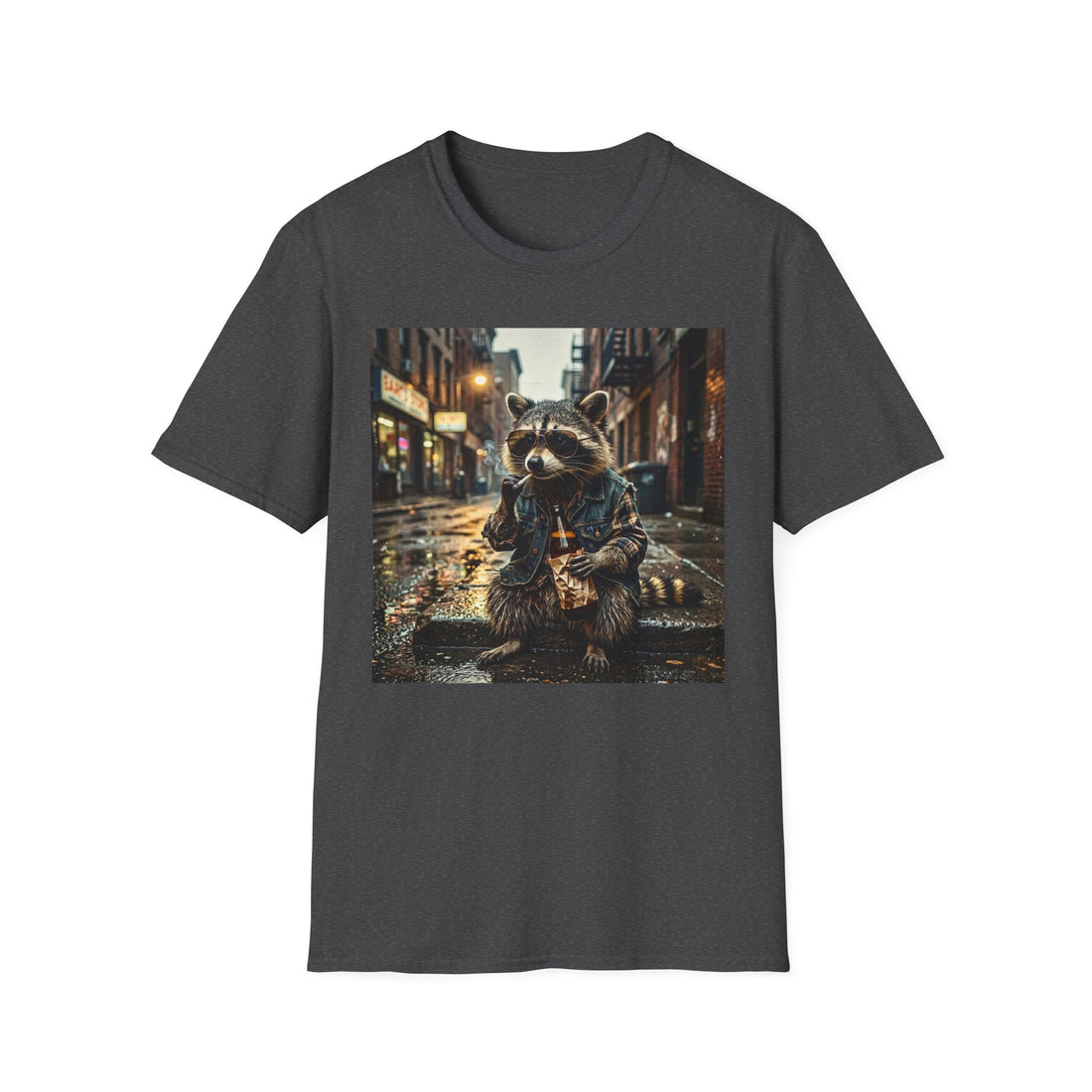 Smoking Raccoon Tee
