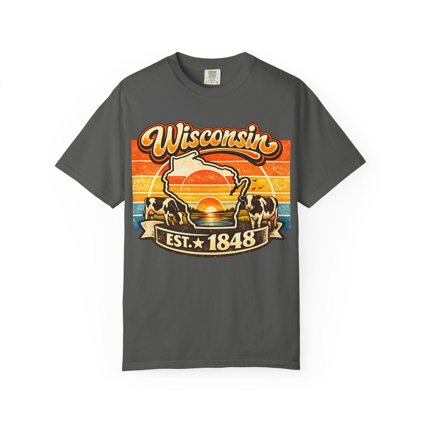 Wisconsin Retro Sunset T-Shirt