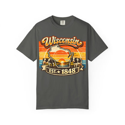 Wisconsin Retro Sunset T-Shirt
