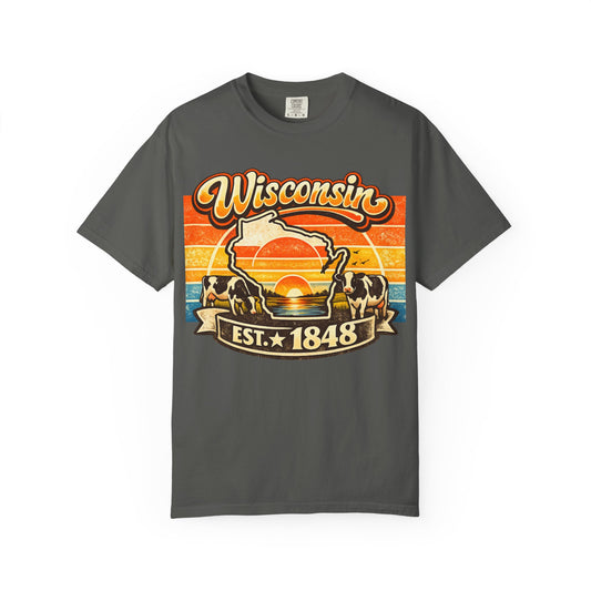 Wisconsin Retro Sunset T-Shirt