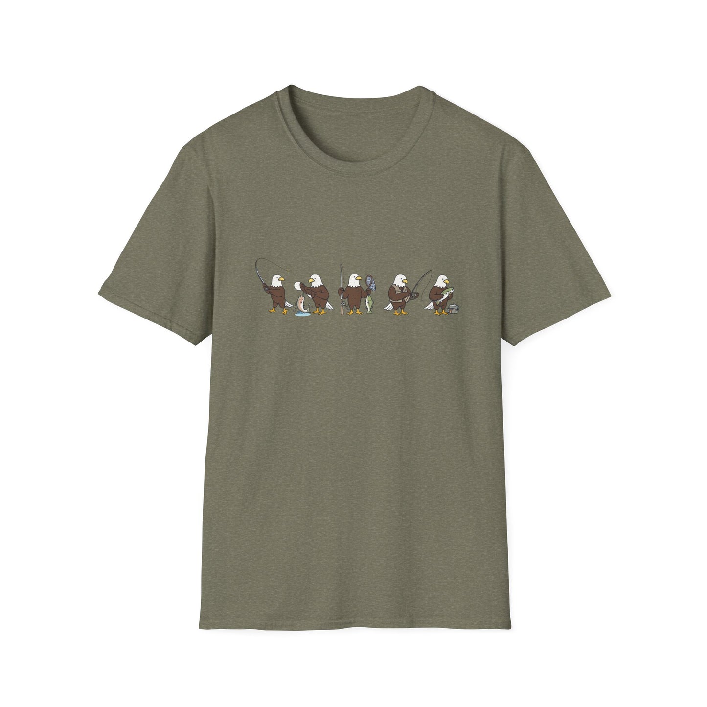 Bald Eagle Fishing Shirt