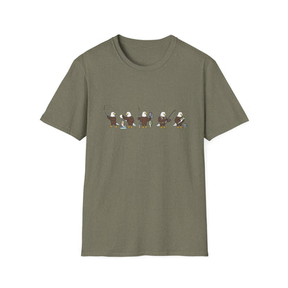 Bald Eagle Fishing Shirt