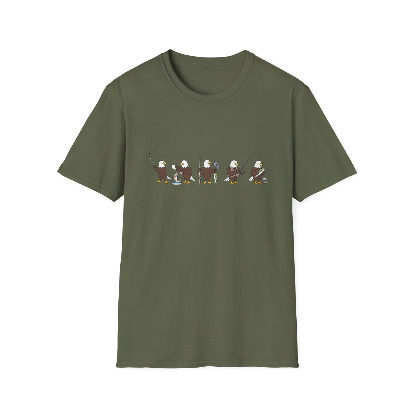 Bald Eagle Fishing Shirt