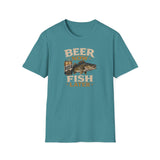 Beer Now Fish Later T‑Shirt — Funny Fishing Tee for Anglers & Beer Lovers