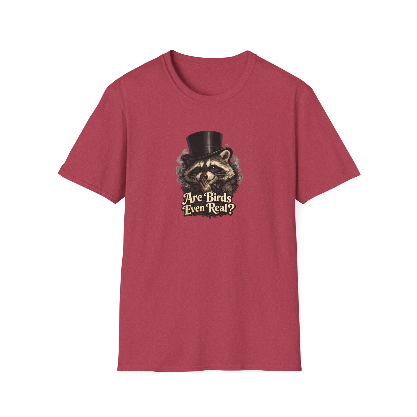 Are Birds Even Real? Raccoon Whisper Conspiracy T-Shirt