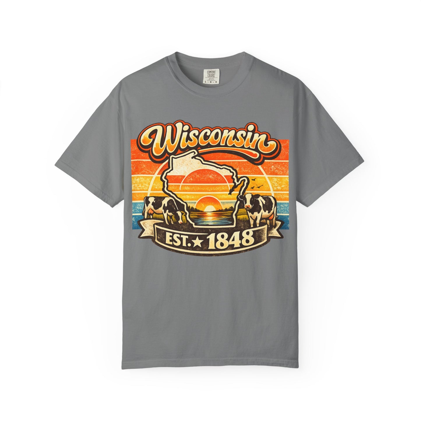 Wisconsin Retro Sunset T-Shirt