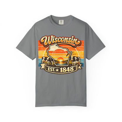 Wisconsin Retro Sunset T-Shirt