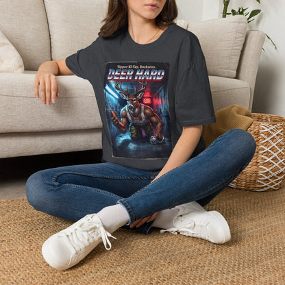 Deer Hard T-Shirt — Yippee-Ki-Yay Buckaroo Parody T-Shirt