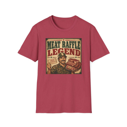 Meat Raffle Legend T-Shirt — Retro Wisconsin Bar Humor Tee
