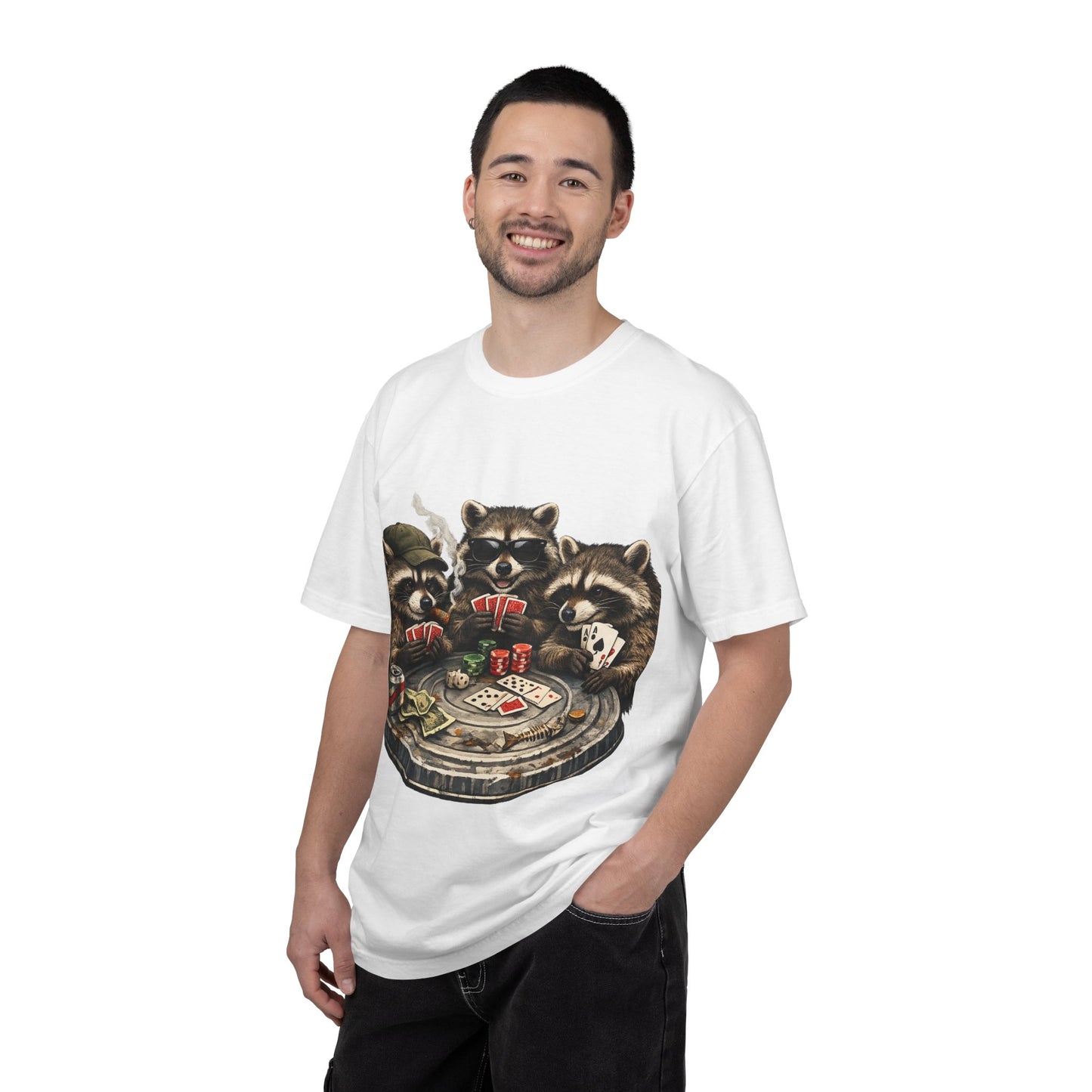 Raccoons Playing Poker T-Shirt