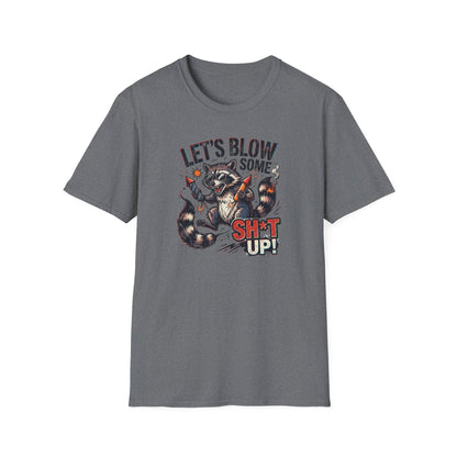 Let’s Blow Some Sh*t Up Raccoon 4th of July Shirt – Funny Patriotic Fireworks Tee*