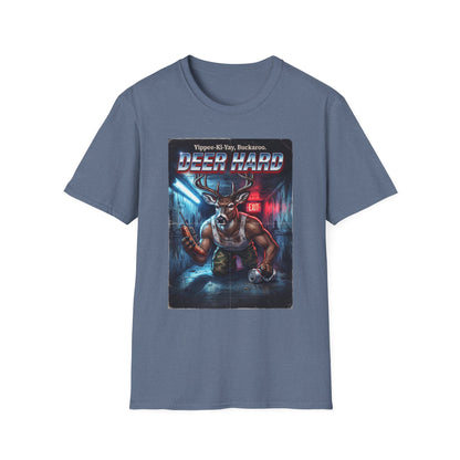 Deer Hard T-Shirt — Yippee-Ki-Yay Buckaroo Parody T-Shirt